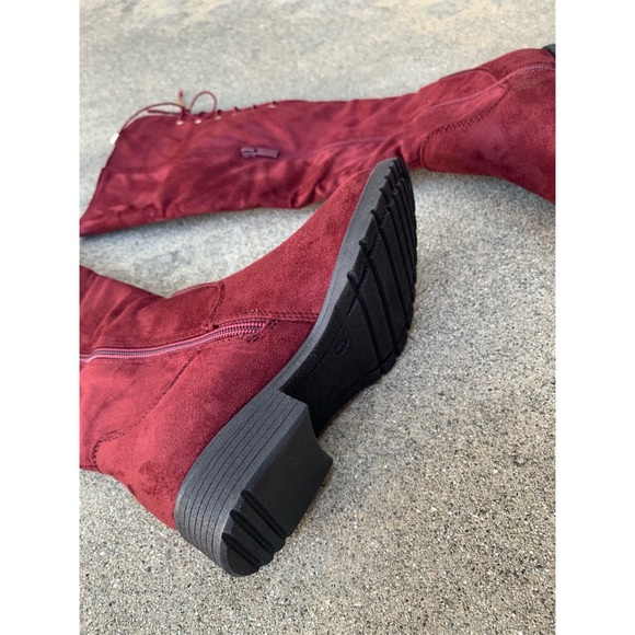 Top Moda Kids Knee High Micro Suede Boots - Picture 3 of 4